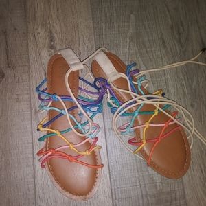 Strappy colorful sandals